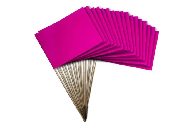 Drapeau à agiter pour les évènements Octobre Rose