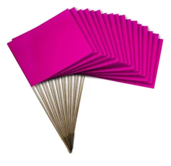 Drapeau à agiter pour les évènements Octobre Rose