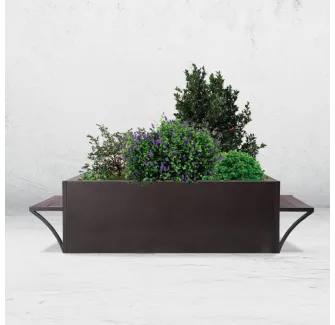 Jardinière urbaine en acier