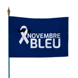 Pavoisement pour Movember Novembre bleu