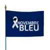 Pavoisement pour Movember Novembre bleu