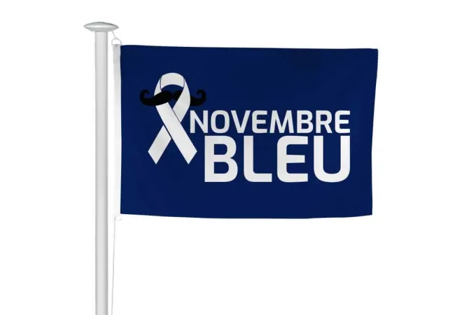 Drapeau pour soutenir l'action Novembre Bleu