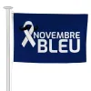 Drapeau pour soutenir l'action Novembre Bleu