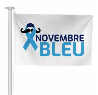 Pavillon à hisser Movember Novembre bleu