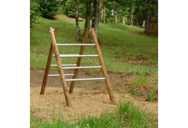 Module en bois pour parcours sportif extérieur