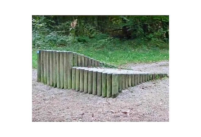 Module en bois pour parcours sportif extérieur