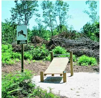 Atelier sportif en bois pour parcours sportif plein air