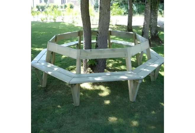 Banc d'entourage d'arbre