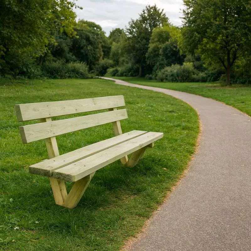 Banc en bois extérieur