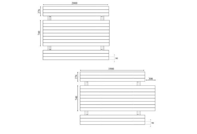 Dimensions du plateau pour la table pique nique en bois