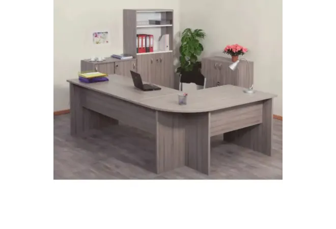 Bureau professionnel avec retour en mélaminé