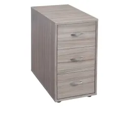 Caisson de rangement pour bureau fixe, 3 tiroirs en mélaminé