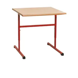 Table d'école réglable en hauteur, en mélaminé