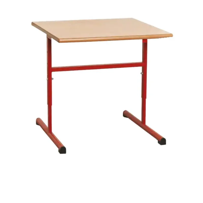 Table d'école réglable en hauteur, en mélaminé
