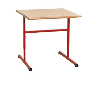 Table d'école réglable en hauteur, en mélaminé