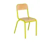 Chaise d'école piétement jaune