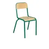 Chaise d'écolier piétement vert