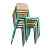Chaises scolaires empilables multicolores