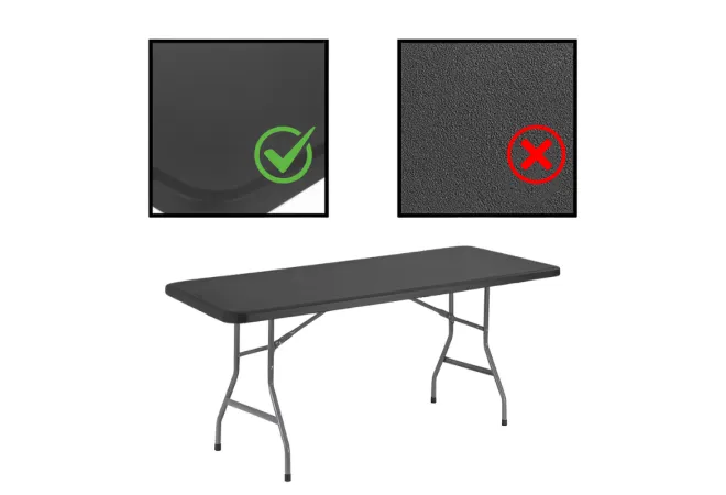 table pliante polypro aspect lisse