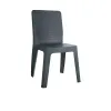 Chaise polypro gris anthracite