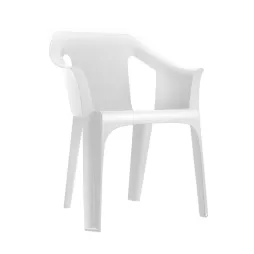 Fauteuil design blanc polypro