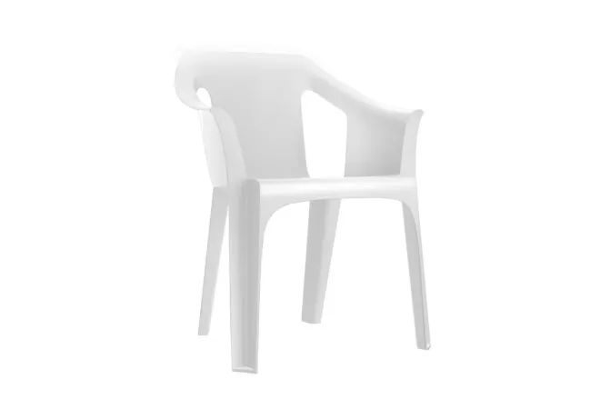 Fauteuil design blanc polypro