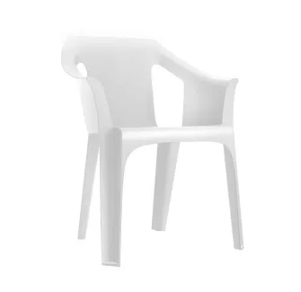 Fauteuil design blanc polypro