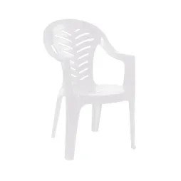 Fauteuil blanc de jardin en plastique haute qualité