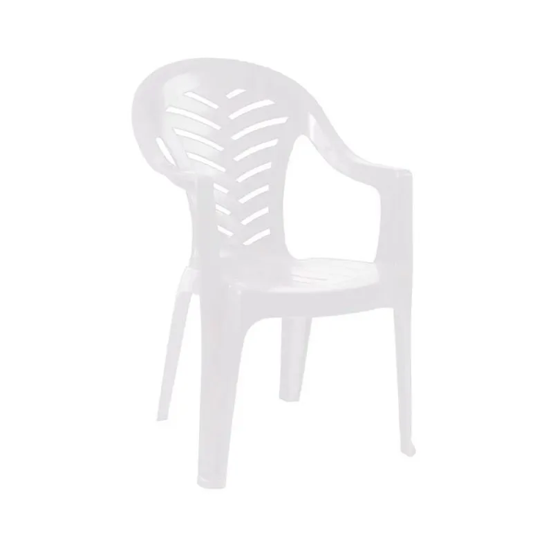 Fauteuil blanc de jardin en plastique haute qualité