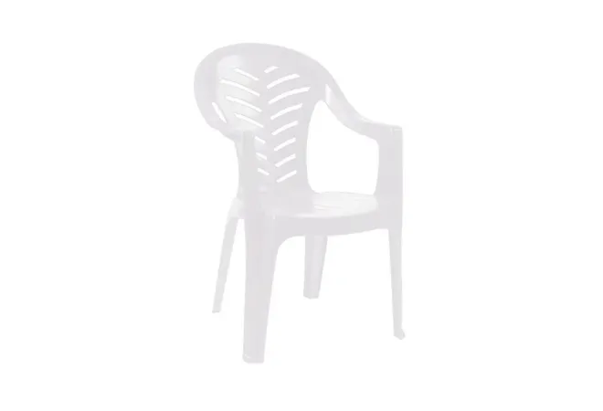Fauteuil blanc de jardin en plastique haute qualité