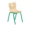 Chaise maternelle empilable structure verte