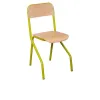 Chaise appui sur table structure jaune