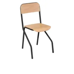 Chaise pour école piétement noir