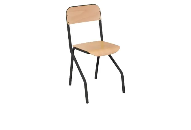 Chaise pour école piétement noir