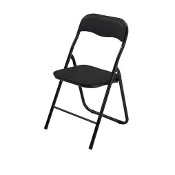Chaise pliante en polypro noire Chaise pliante en polypro noire
