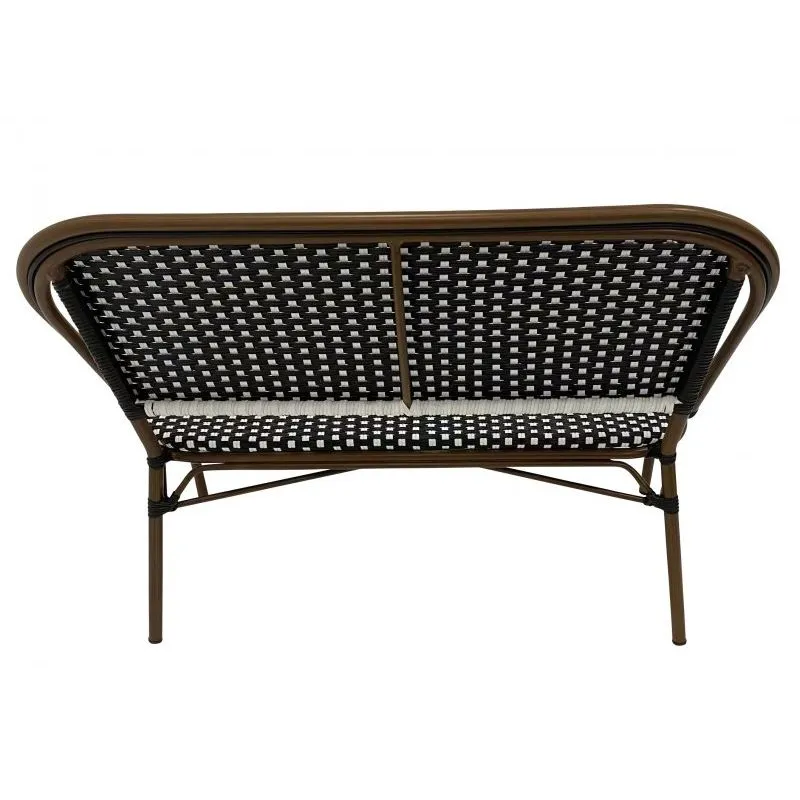 Banquette pour terrasse de resataurant, vue dos Banquette pour terrasse de resataurant, vue dos