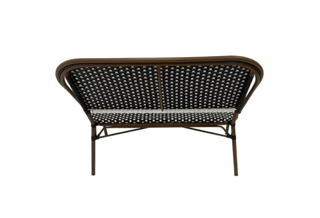 Banquette pour terrasse de resataurant, vue dos Banquette pour terrasse de resataurant, vue dos