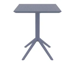 Table terrasse CHR pliante carrée grise Table terrasse CHR pliante carrée grise