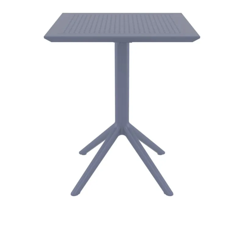 Table terrasse CHR pliante carrée grise Table terrasse CHR pliante carrée grise