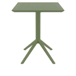 Table CHR rabattable en résine vert olive Table CHR rabattable en résine vert olive