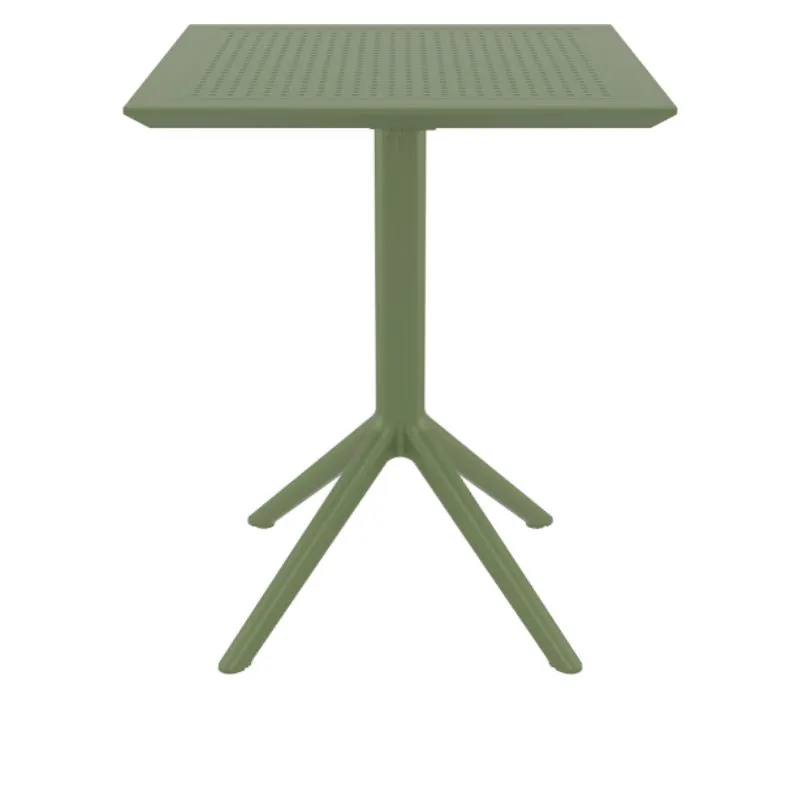 Table CHR rabattable en résine vert olive Table CHR rabattable en résine vert olive