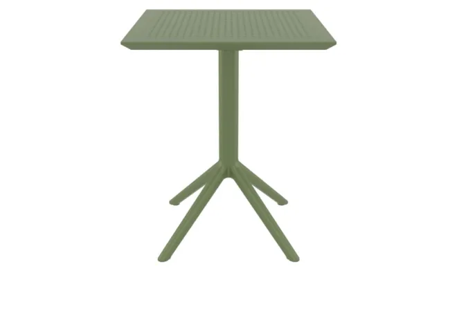 Table CHR rabattable en résine vert olive Table CHR rabattable en résine vert olive