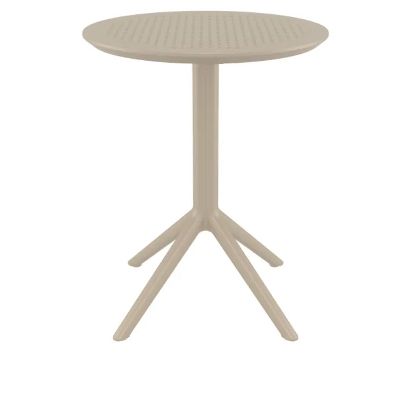 Table CHR ronde coloris taupe Table CHR ronde coloris taupe