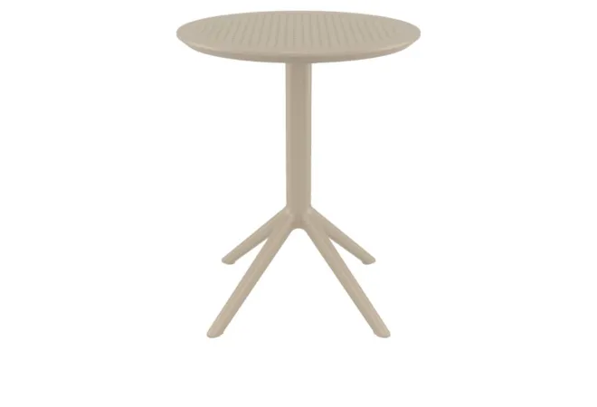 Table CHR ronde coloris taupe Table CHR ronde coloris taupe