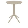 Table CHR ronde coloris taupe Table CHR ronde coloris taupe