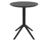 Table de terrasse pour CHR pliante ronde, noire Table de terrasse pour CHR pliante ronde, noire