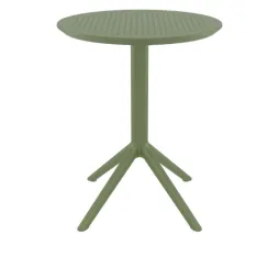 Table pliante de terrasse en résine vert olive Table pliante de terrasse en résine vert olive