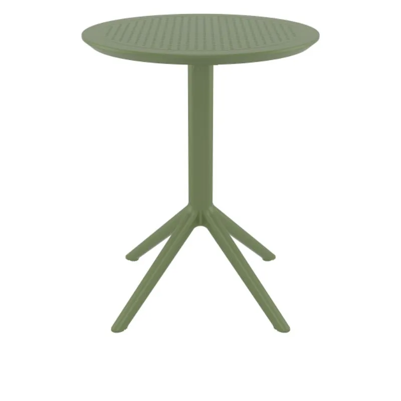 Table pliante de terrasse en résine vert olive Table pliante de terrasse en résine vert olive