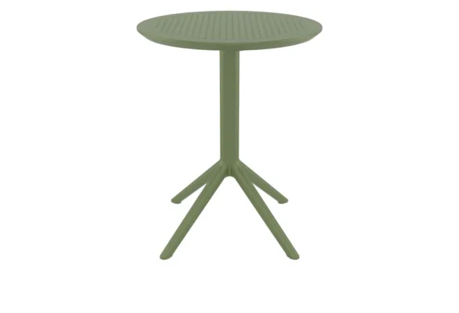 Table pliante de terrasse en résine vert olive Table pliante de terrasse en résine vert olive