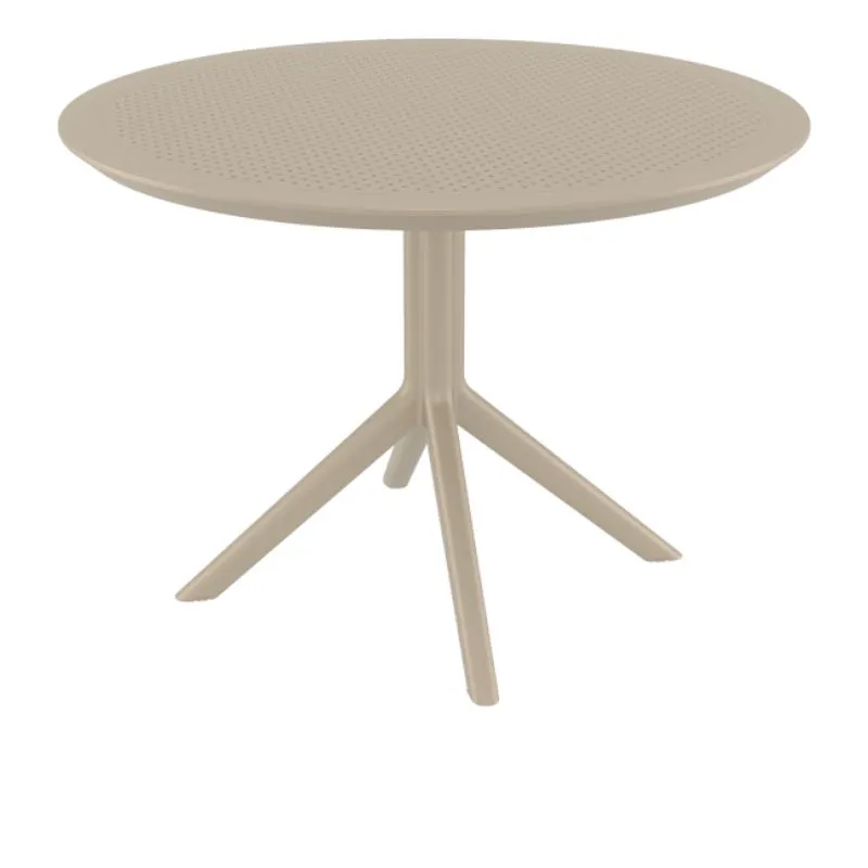 Table pour CHR ronde coloris taupe Table pour CHR ronde coloris taupe